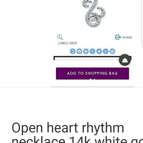 White gold.and diamond necklace with box - Picture 4 of 6